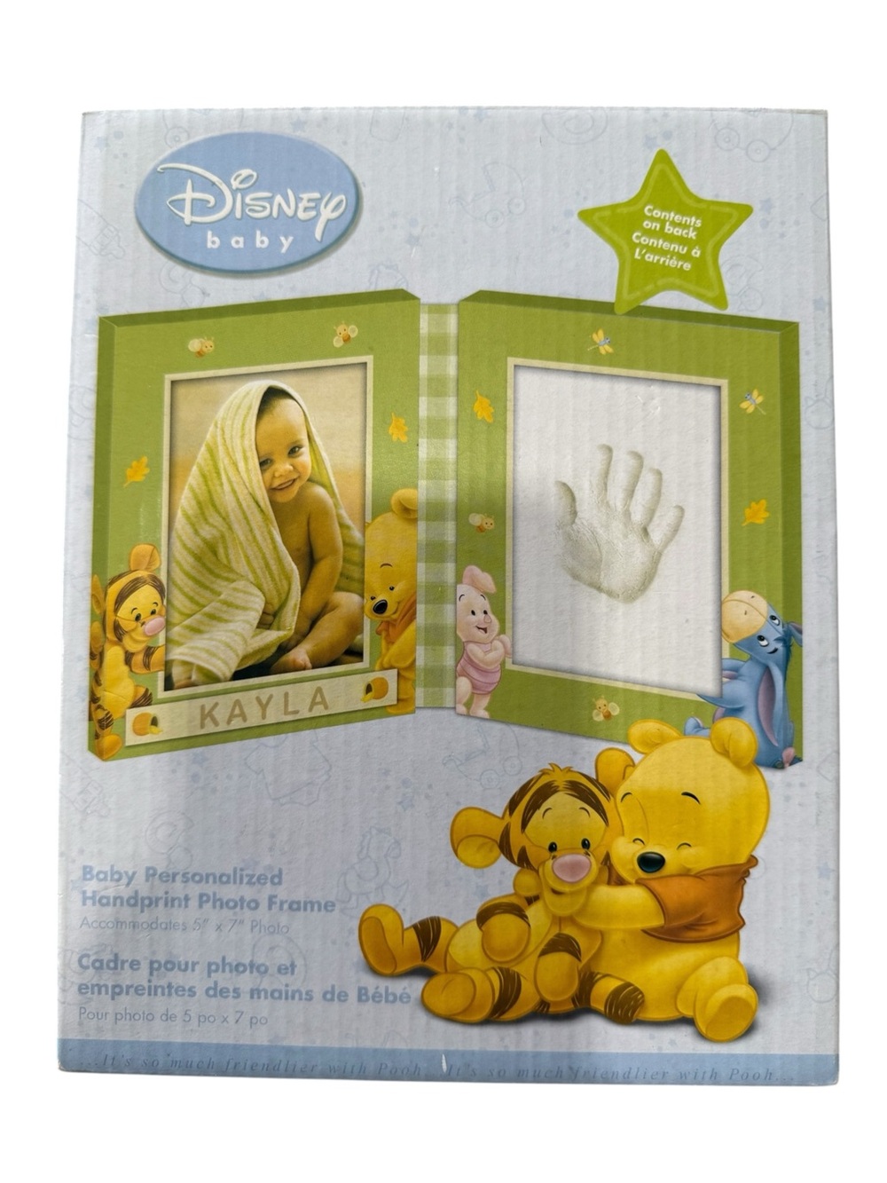 Disney Baby Winnie the Pooh Handprint Photo Frame Kit New in Box
